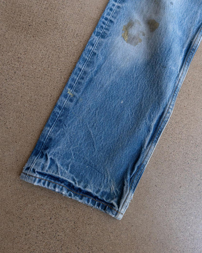 Vintage 90s Levi's 501 Jeans Button Fly Paint Splatter Distressed Men's 30x29
