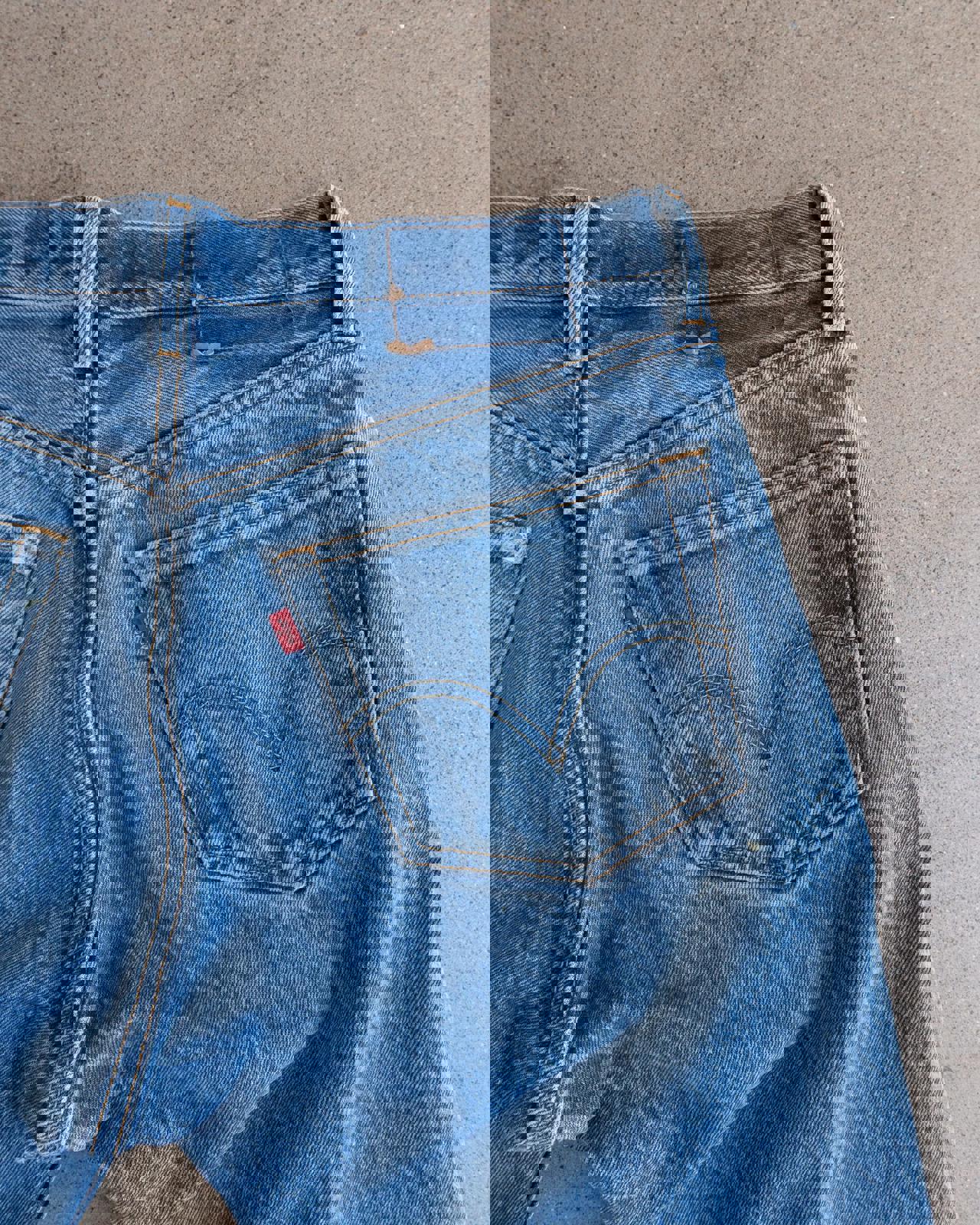 Vintage 90s Levi's 501 Jeans Button Fly Paint Splatter Distressed Men's 30x29