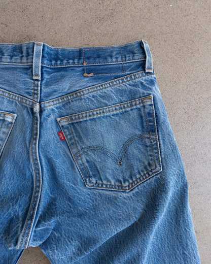 Vintage 90s Levi's 501 Jeans Button Fly Paint Splatter Distressed Men's 30x29