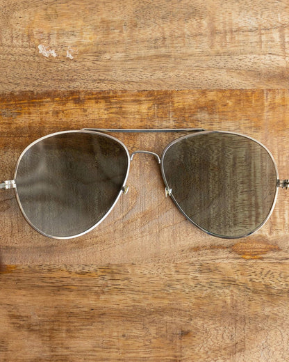 Vintage 70s 80s Lorillard Aviator Sunglasses Silver