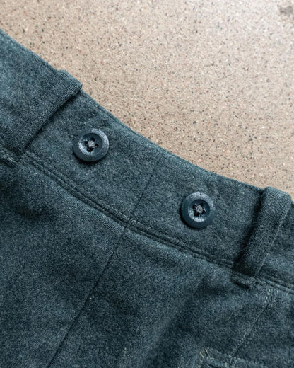 Vintage 50s 60s Swiss Military Wool Trousers Pleated Men's 33x29