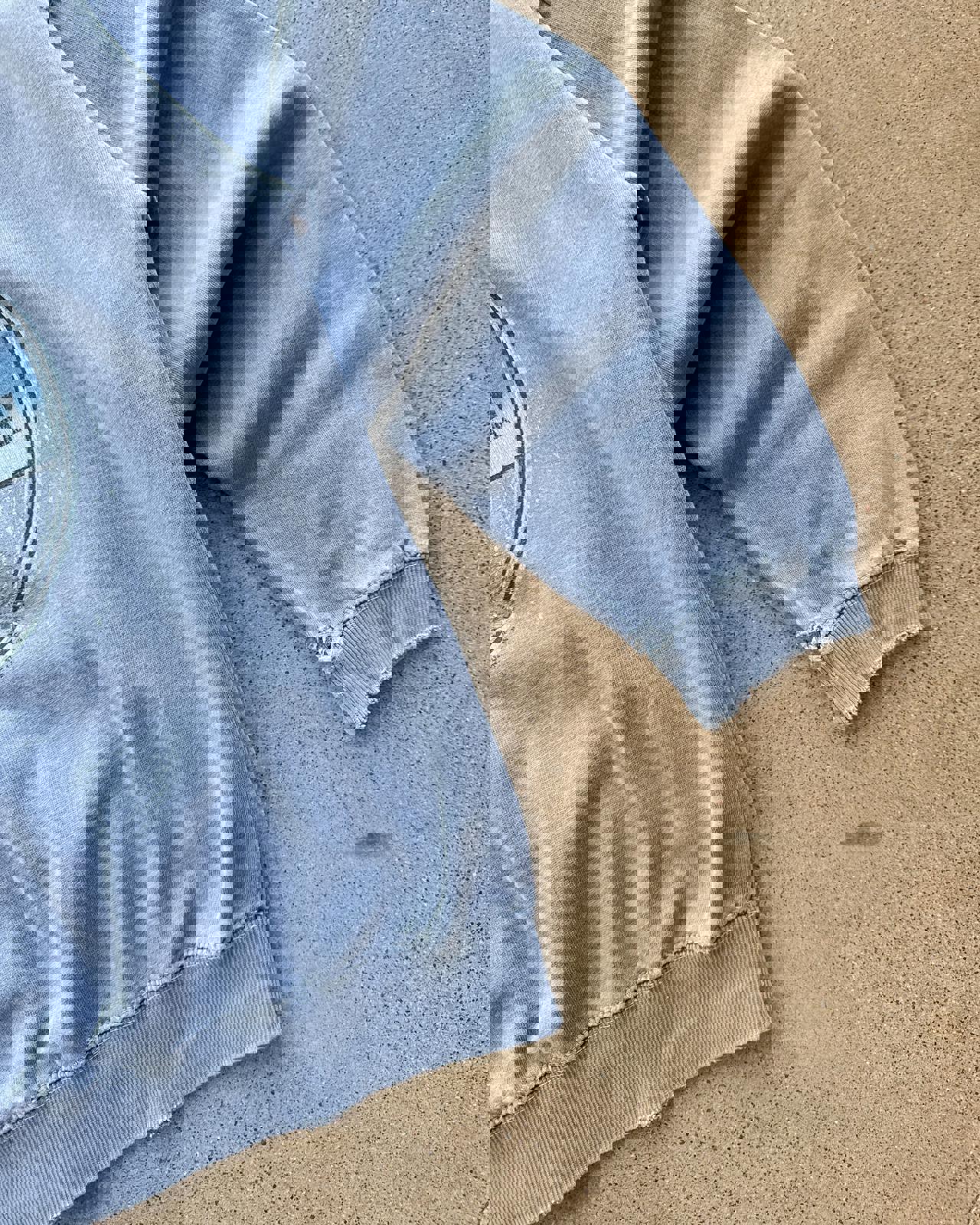 Vintage Seal Beach California Hoodie Men's M Y2K Surf Style Grunge Distressed