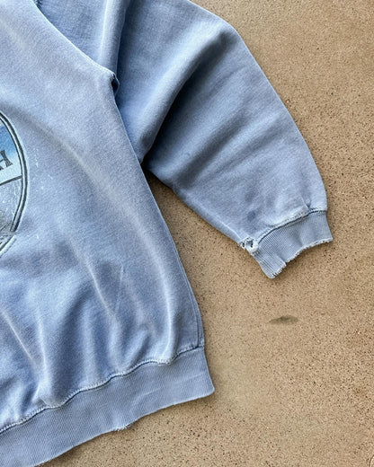 Vintage Seal Beach California Hoodie Men's M Y2K Surf Style Grunge Distressed