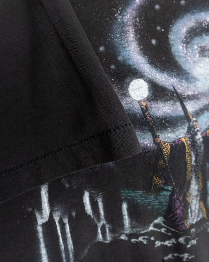 Vintage 90s Wizard AOP Single Stitch T Shirt Sun Faded Distressed Men's Size L