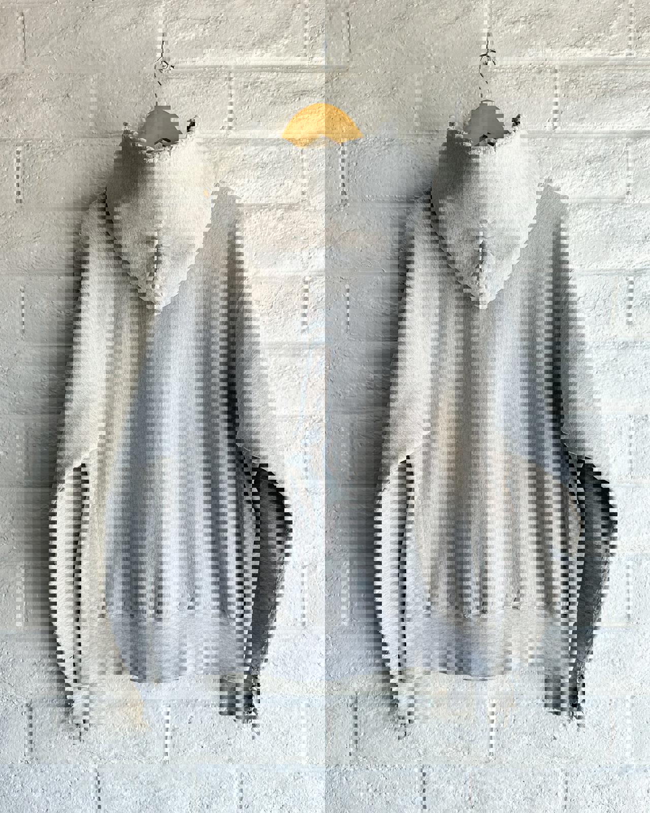 Thrashed Vintage 1970s Champion Reverse Weave Hoodie Trinity Pawling Men's M College Prep Boarding School Distressed