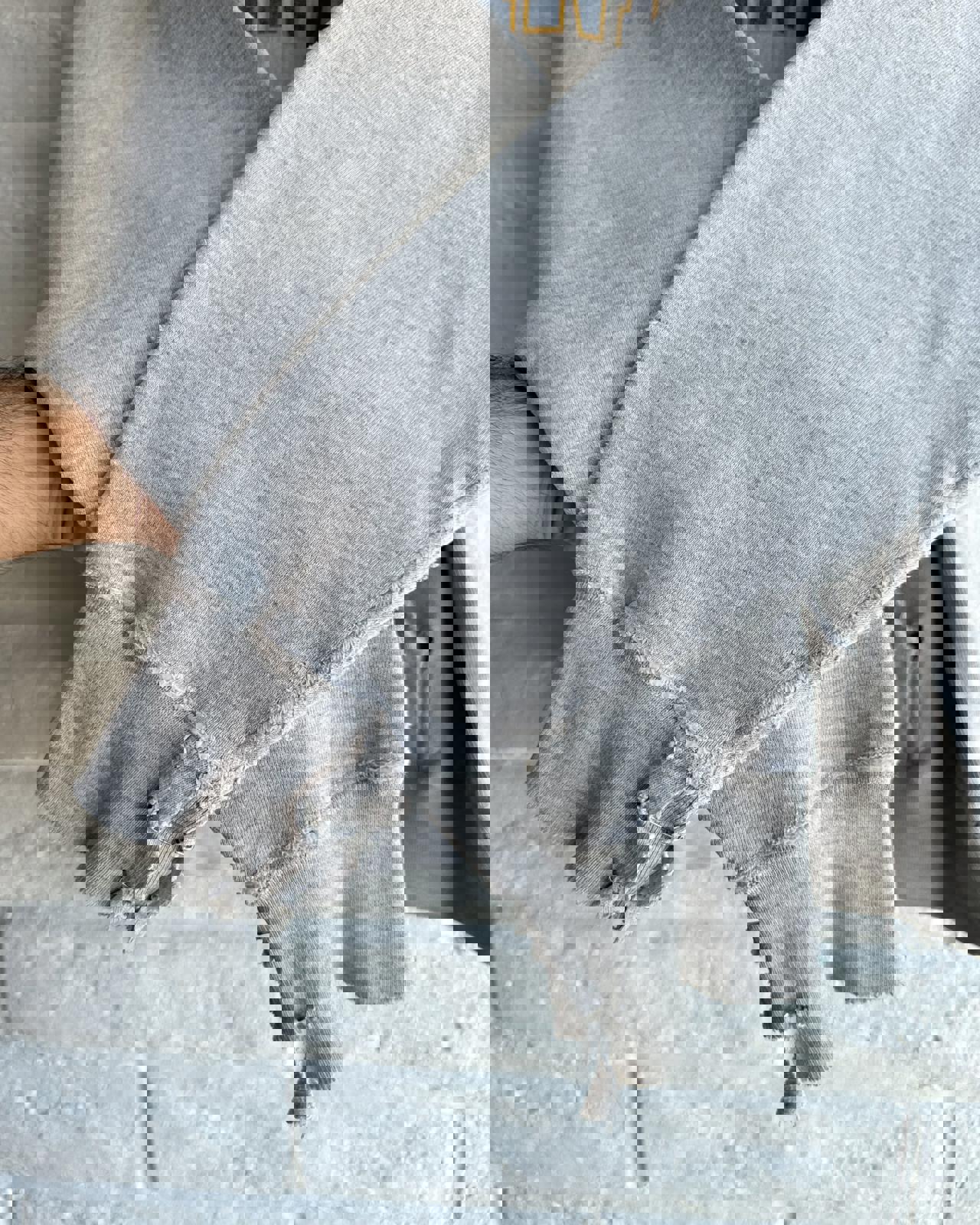 Thrashed Vintage 1970s Champion Reverse Weave Hoodie Trinity Pawling Men's M College Prep Boarding School Distressed