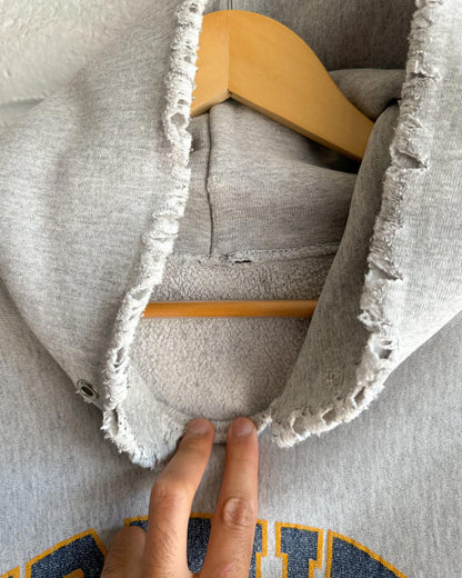Thrashed Vintage 1970s Champion Reverse Weave Hoodie Trinity Pawling Men's M College Prep Boarding School Distressed