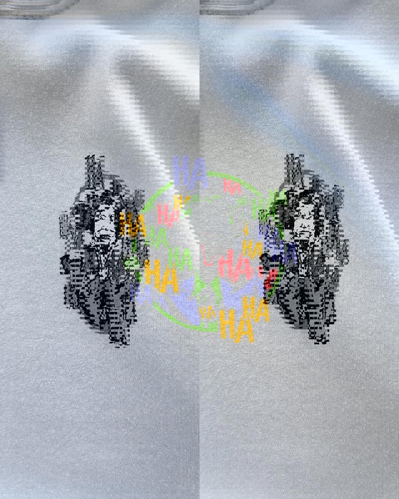 The Joker DC Comics Hoodie White Men's L Y2K Batman Superman Gotham Cartoon