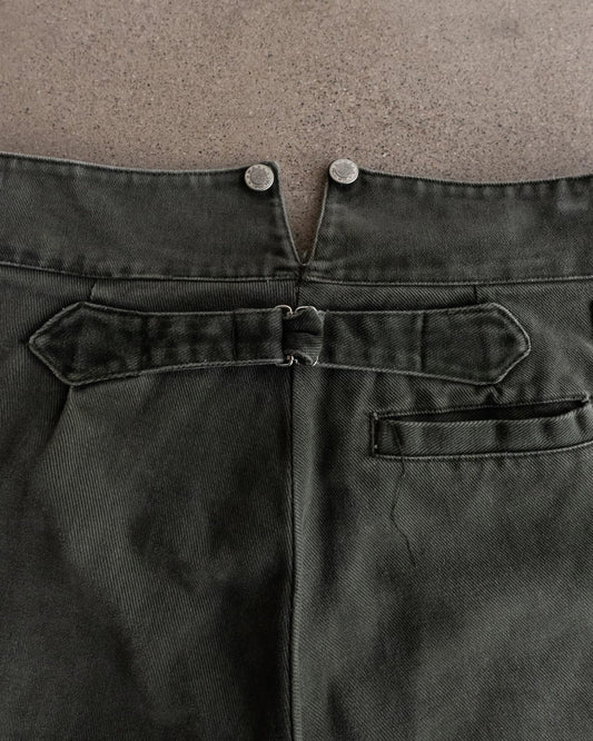Vintage Wah Maker Frontier Western Pants Buckle Back Released Hem Men's Size 36x30 Olive Green