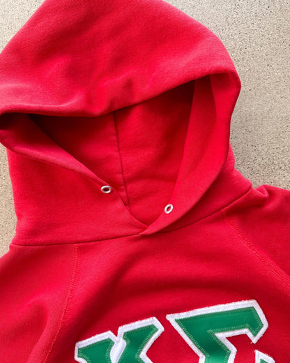 Vintage 1970s Kappa Sigma Embroidered Hoodie Men's S Surf Style Beach Fraternity