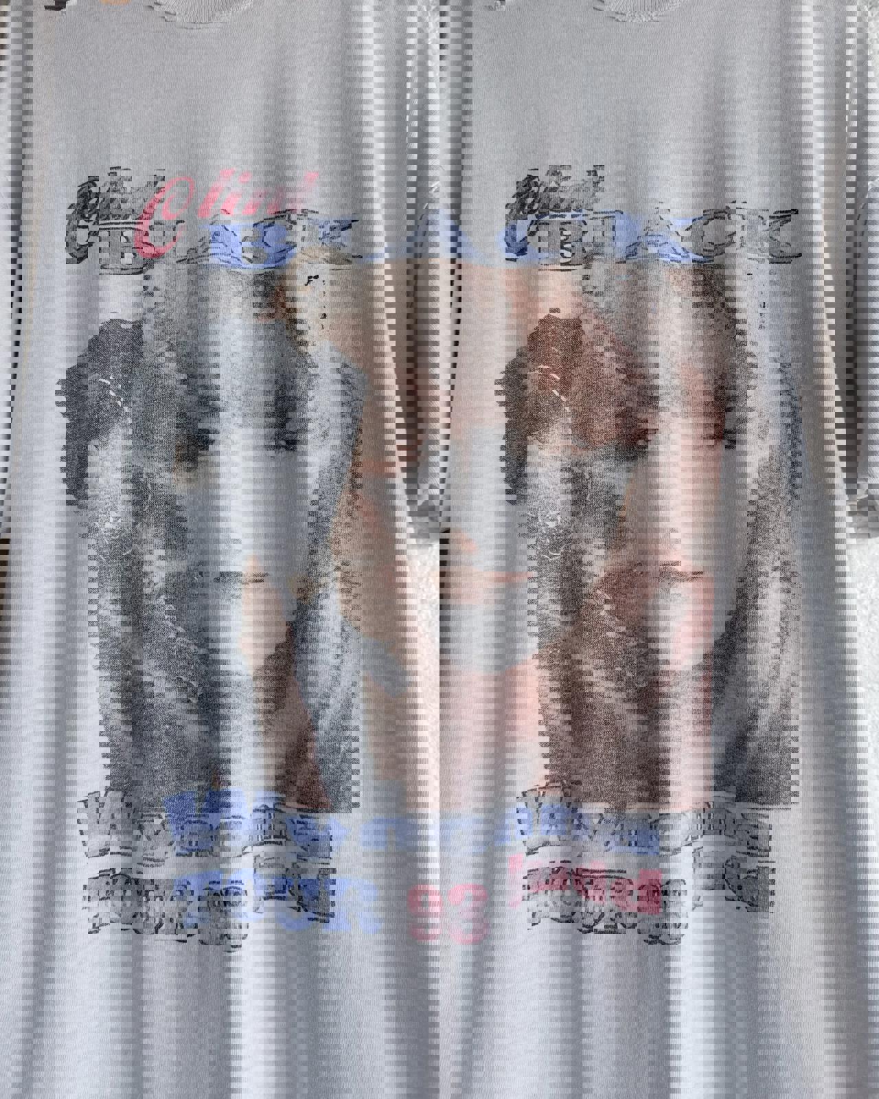 Vintage 90s Clint Black Wynonna Judd Tour T Shirt Distressed Men's L