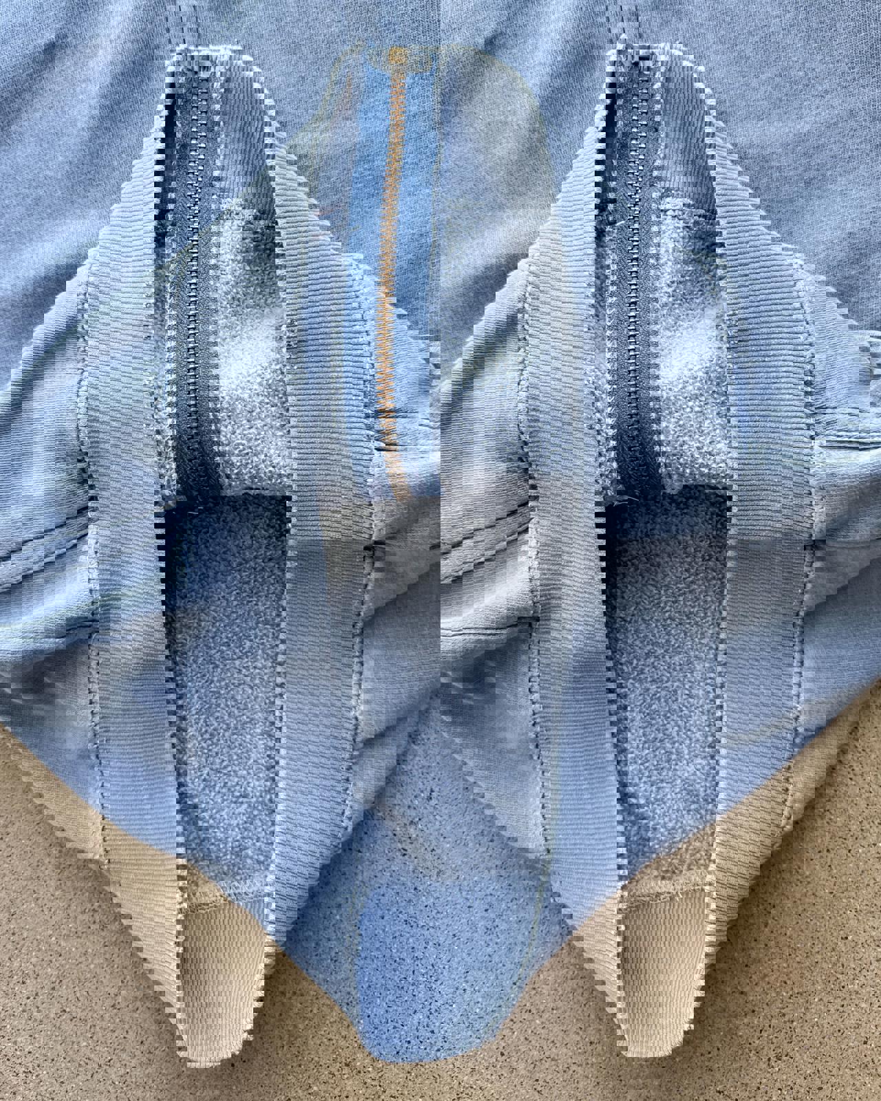 Vintage Seal Beach California Hoodie Men's M Y2K Surf Style Grunge Distressed