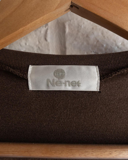 Ne-Net Cat Brown T Shirt Y2K Issey Miyake Men's Size L