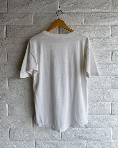 Vintage 80s Poly Tees Hawaii San Diego Long Boards T Shirt Single Stitch Distressed Men's L