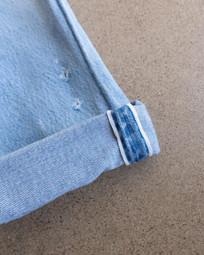 Vintage 70s 80s Levi's 501 Jeans Redline Selvedge Denim Men's Size 33x31 Kurt Cobain Distressed Light Wash