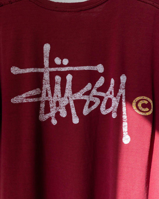 Vintage Stussy T Shirt Y2K Skater Faded Distressed Thrashed Men's Size XL