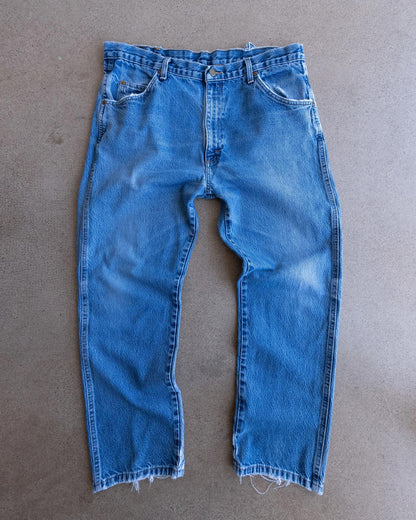 Vintage Wrangler Jeans Y2K Faded Distressed Baggy Men's Size 37x29