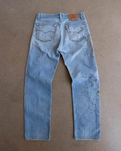 Vintage 90s Levi’s 501xx Jeans Button Fly Paint Distressed Men's Size 31x30 Made In USA