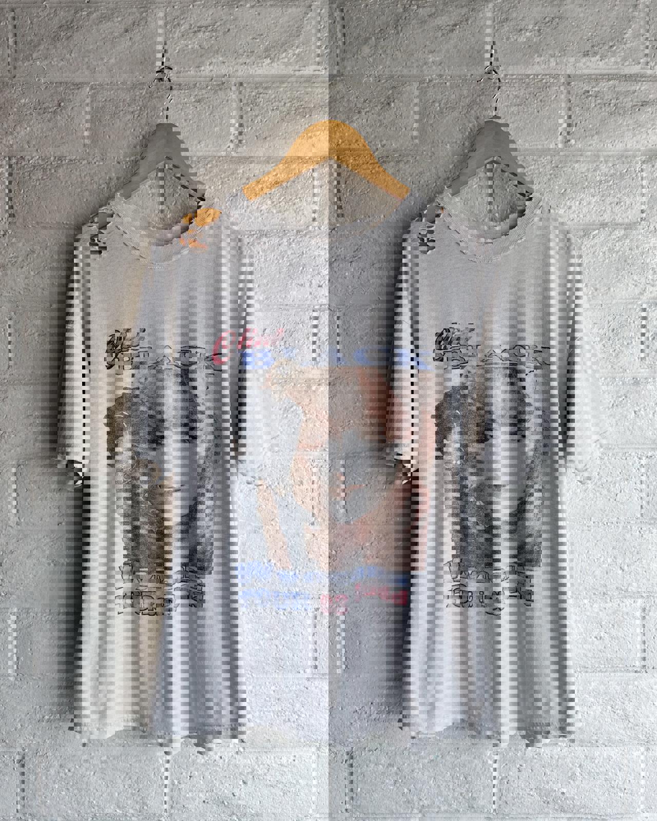 Vintage 90s Clint Black Wynonna Judd Tour T Shirt Distressed Men's L