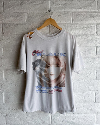 Vintage 90s Clint Black Wynonna Judd Tour T Shirt Distressed Men's L