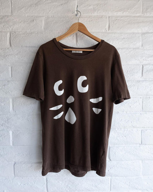 Ne-Net Cat Brown T Shirt Y2K Issey Miyake Men's Size L