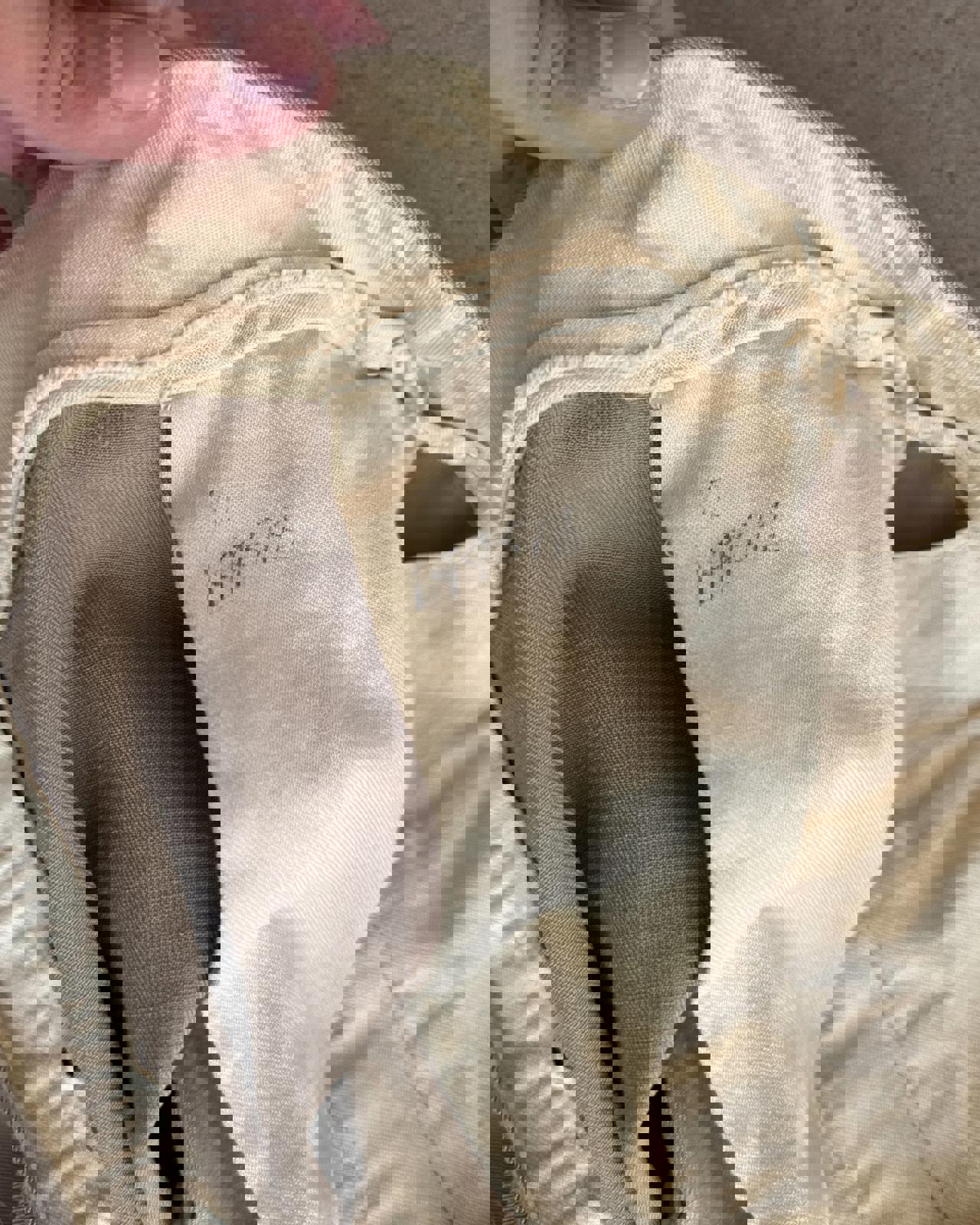 Vintage 50s 60s Khaki Gaberdine Trouser Pants Highrise 30x30