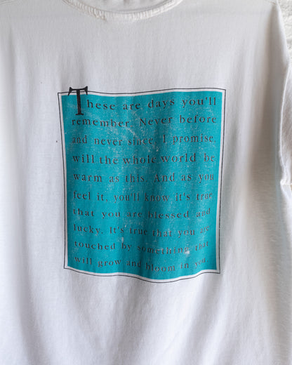 Vintage 90s 10,000 Maniacs Our Time In Eden Tour Single Stitch T Shirt Double-Sided Men's Size L Made in USA