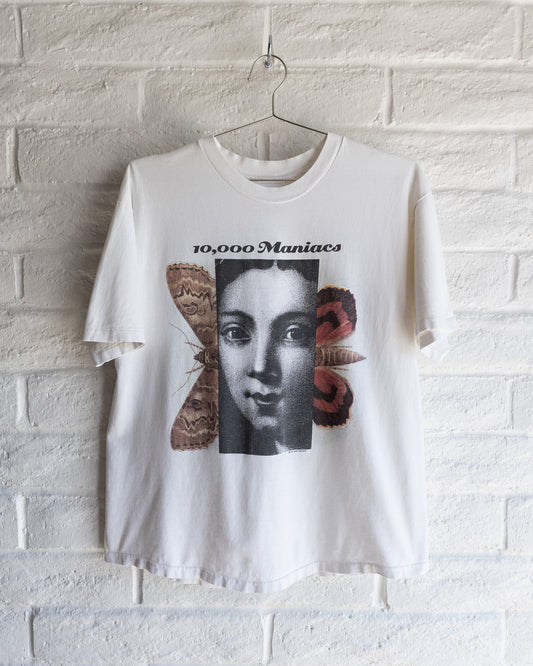 Vintage 90s 10,000 Maniacs Our Time In Eden Tour Single Stitch T Shirt Double-Sided Men's Size L Made in USA