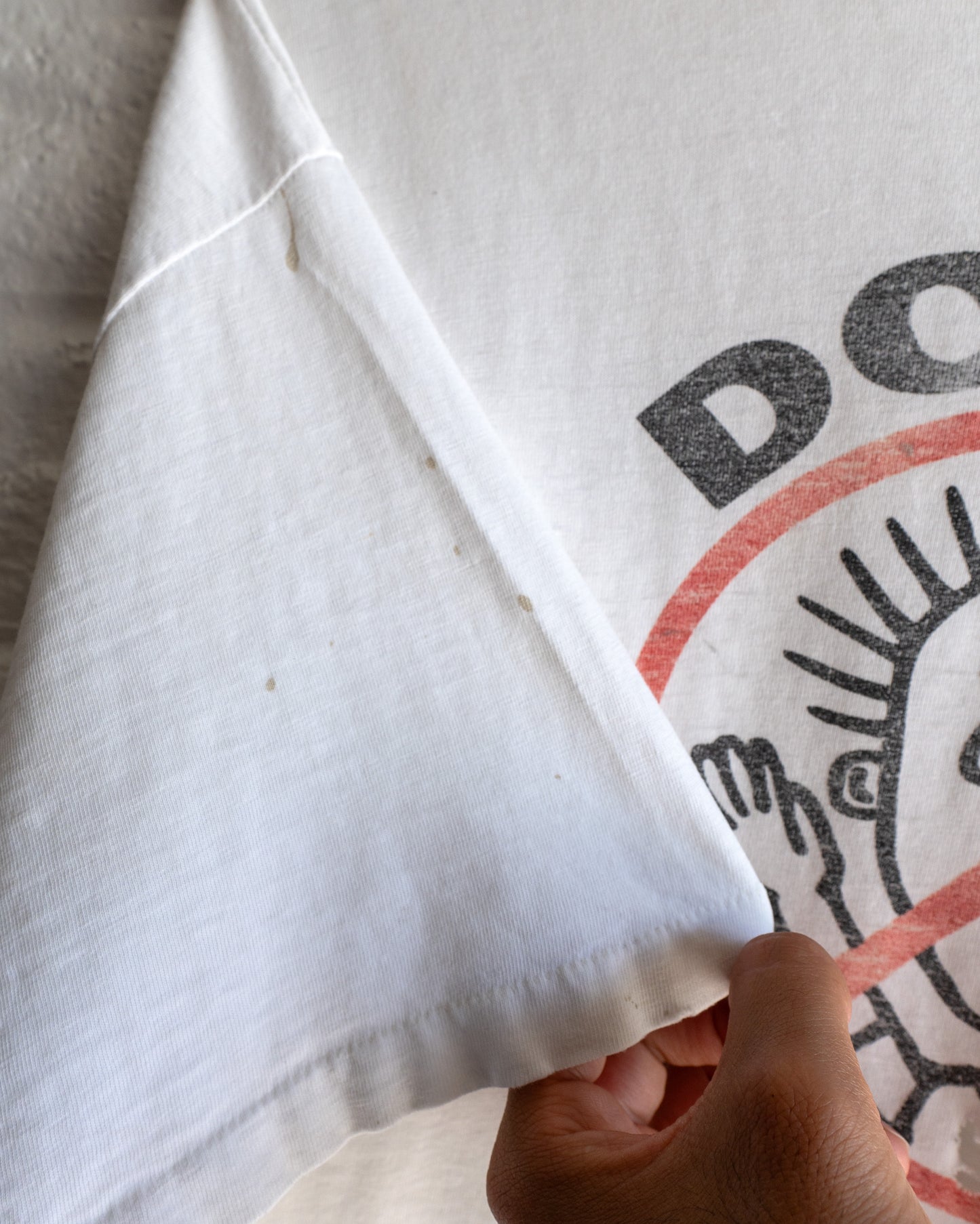 Vintage 90s Don't Panic T Shirt Distressed Threadbare Single Stitch Men's Size XL Made in USA&nbsp;