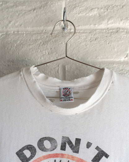 Vintage 90s Don't Panic T Shirt Distressed Threadbare Single Stitch Men's Size XL Made in USA&nbsp;