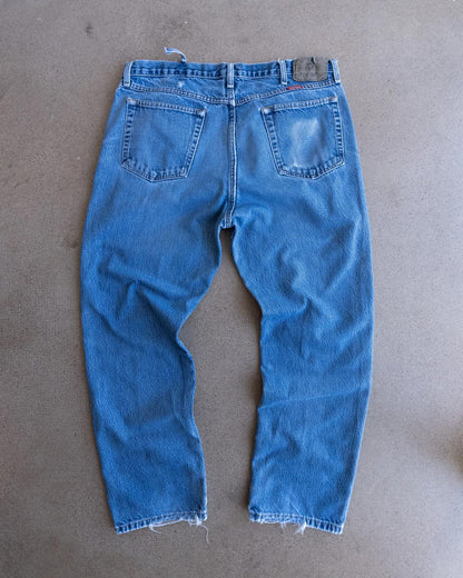 Vintage Wrangler Jeans Y2K Faded Distressed Baggy Men's Size 37x29