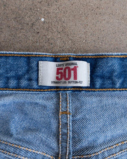 Vintage 90s Levi's 501 Jeans Button Fly Paint Splatter Distressed Men's 30x29