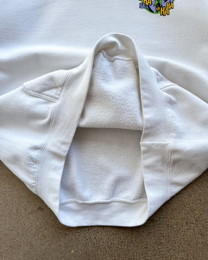 The Joker DC Comics Hoodie White Men's L Y2K Batman Superman Gotham Cartoon