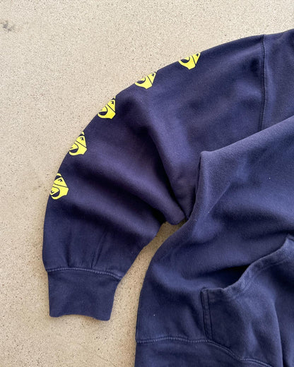 Vintage Quiksilver Hoodie Men's XL Y2K Surf Style Skater Grunge Sleeve Hit