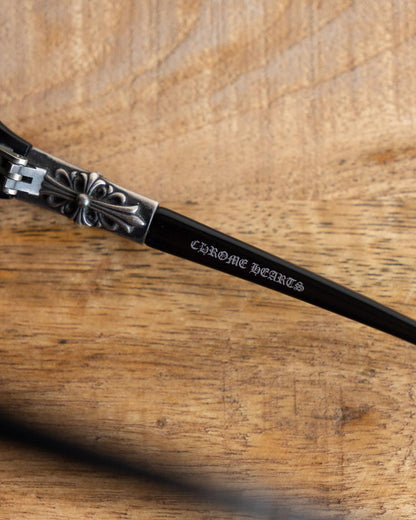 Chrome Hearts Thrust Sunglasses Black 925 Sterling Silver