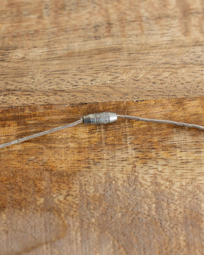 Vintage Native American Navajo Sterling Silver Multi-Stone Inlay Necklace Southwestern