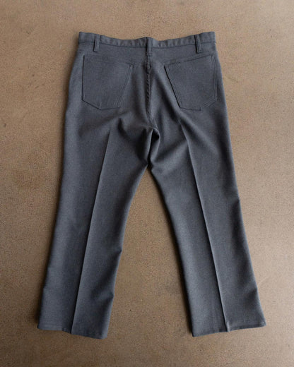 Vintage 70s Levi's 517 Flare Trouser Pants Gray Men's Size 38x28 Scovill Zipper Made In USA