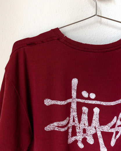 Vintage Stussy T Shirt Y2K Skater Faded Distressed Thrashed Men's Size XL