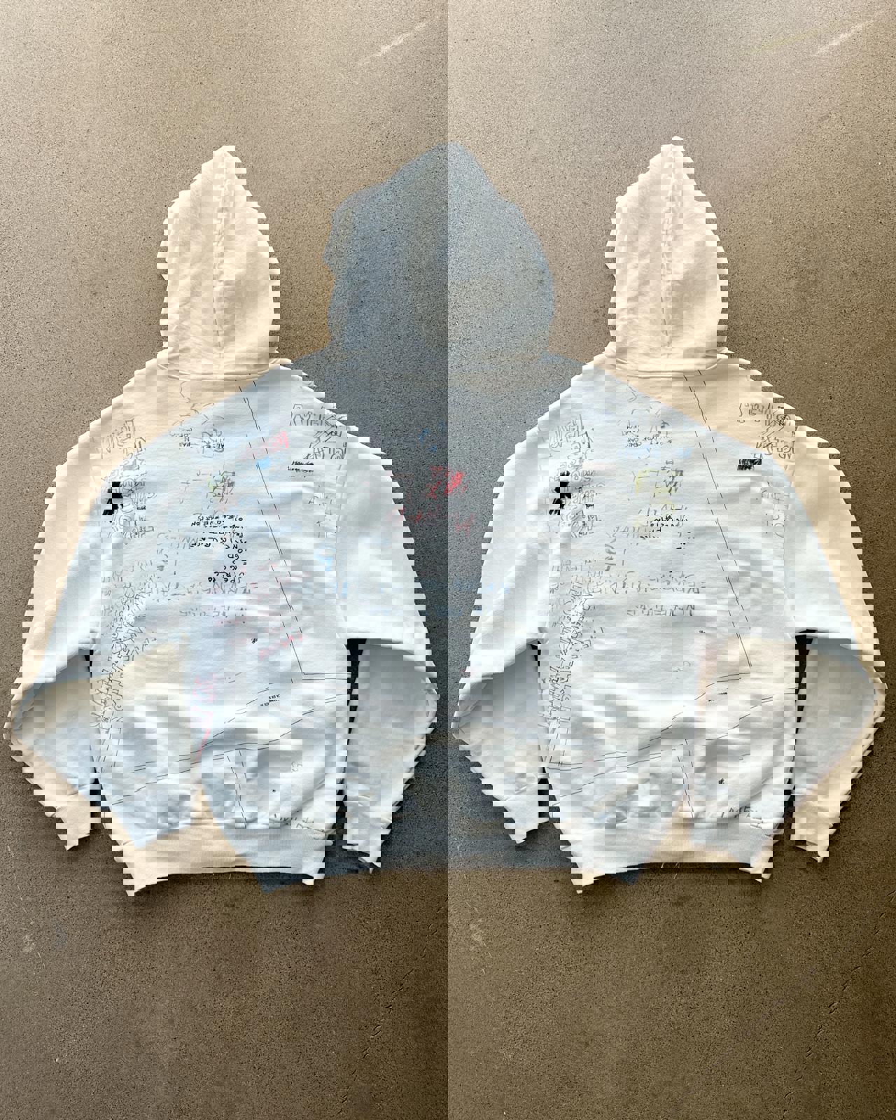 Los Angeles Apparel Yeezy Season 5 Scribble Hoodie ERD Henri Alexander Levy Sample Men's M