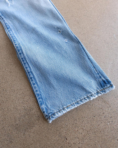 Vintage 70s 80s Levi's 501 Jeans Redline Selvedge Denim Men's Size 33x31 Kurt Cobain Distressed Light Wash