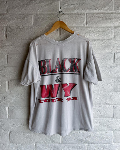 Vintage 90s Clint Black Wynonna Judd Tour T Shirt Distressed Men's L