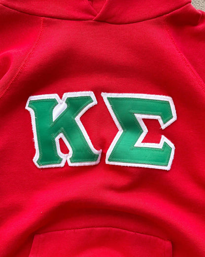 Vintage 1970s Kappa Sigma Embroidered Hoodie Men's S Surf Style Beach Fraternity