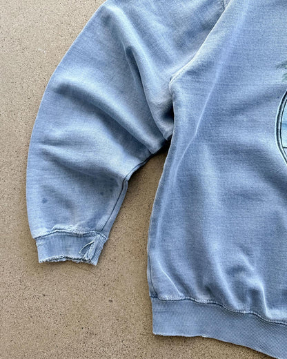 Vintage Seal Beach California Hoodie Men's M Y2K Surf Style Grunge Distressed