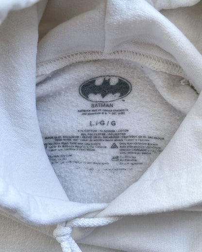 The Joker DC Comics Hoodie White Men's L Y2K Batman Superman Gotham Cartoon
