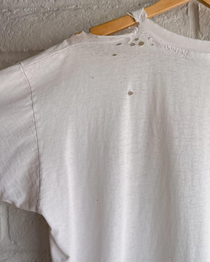 Vintage 90s Jesus Loves Me T Shirt Single Stitch Thrashed Threadbare Men's XL