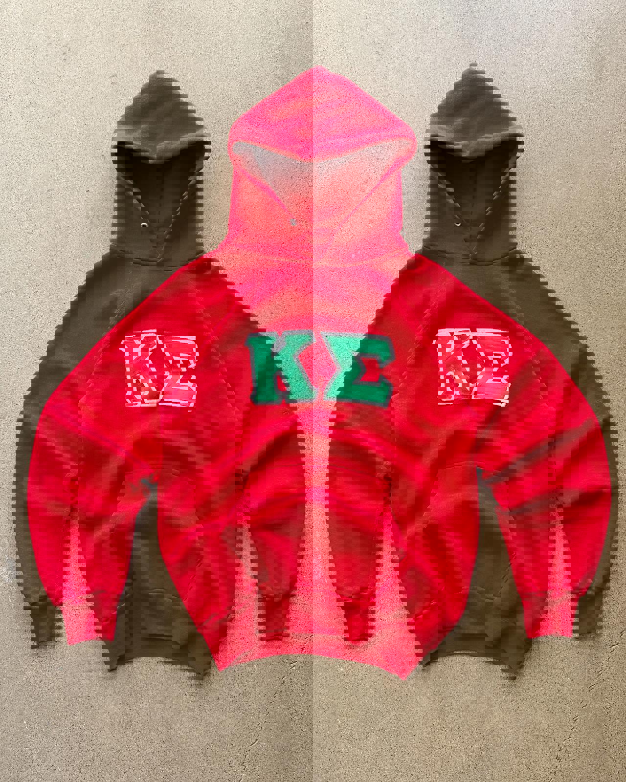 Vintage 1970s Kappa Sigma Embroidered Hoodie Men's S Surf Style Beach Fraternity