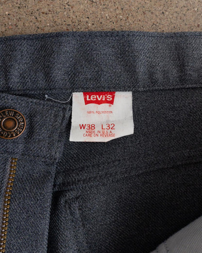 Vintage 70s Levi's 517 Flare Trouser Pants Gray Men's Size 38x28 Scovill Zipper Made In USA