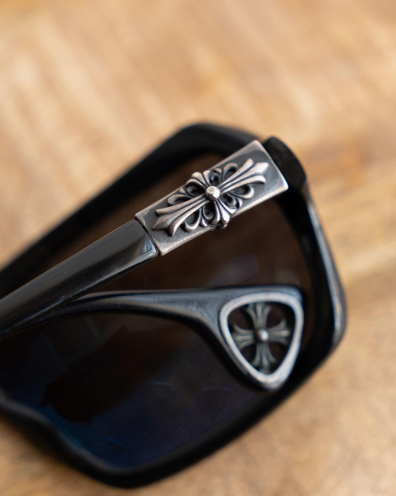 Chrome Hearts Thrust Sunglasses Black 925 Sterling Silver