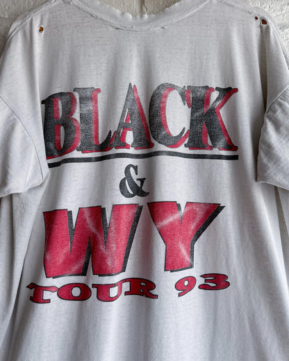Vintage 90s Clint Black Wynonna Judd Tour T Shirt Distressed Men's L