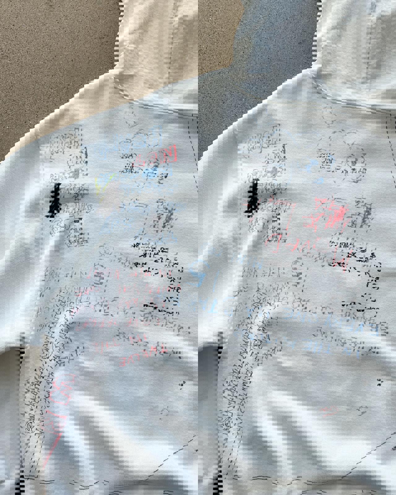 Los Angeles Apparel Yeezy Season 5 Scribble Hoodie ERD Henri Alexander Levy Sample Men's M